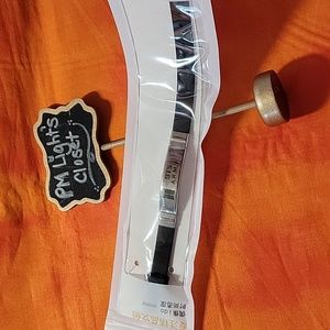 BTS A.R.M.Y Silicone Bracelet Wristband New Black Silver